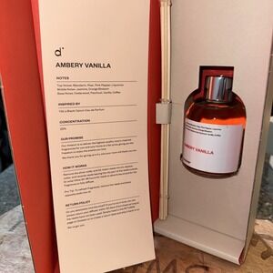 Dossier Room Diffuser Ambery Vanilla Oil Inspired by Black Opium 100ml NIB